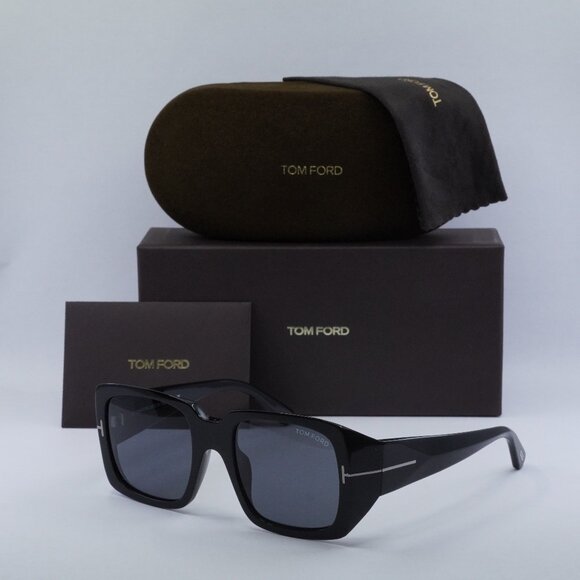Tom Ford Ryder-02 FT1035-N 01A Square Sunglasses - Black/Smoke main image 9